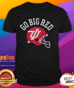 Premium Indiana Hoosiers Go Big Red Helmet T-Shirt featuring bold graphics and comfortable fit for fans.