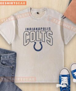 Premium Indianapolis Colts White Restart Franklin Washed T-Shirt featuring team logo and comfortable fit for fans.