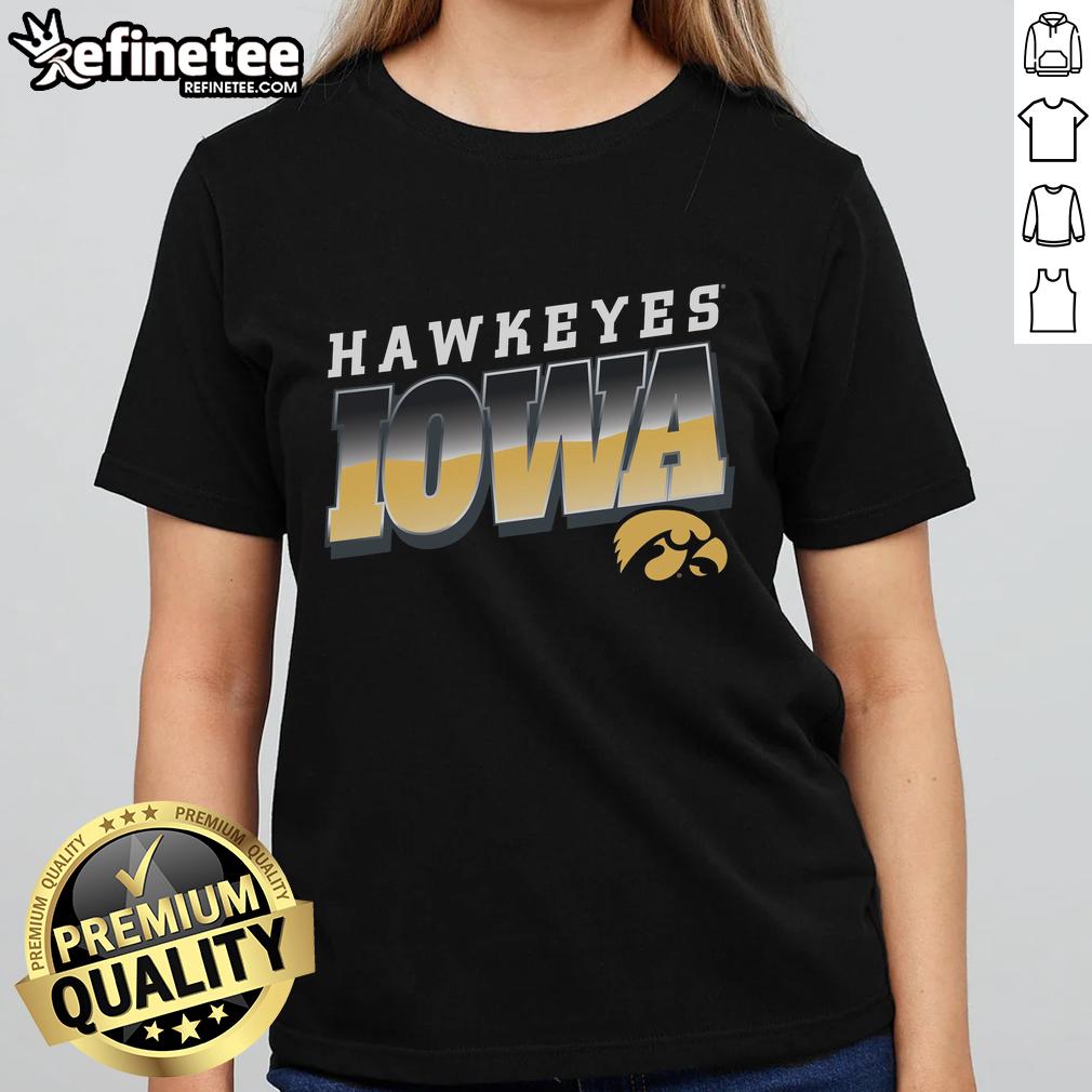 premium-iowa-hawkeyes-polished-ladies-tee Alt Text: Stylish Premium Iowa Hawkeyes Polished Ladies Tee featuring team colors and logo, perfect for game day.