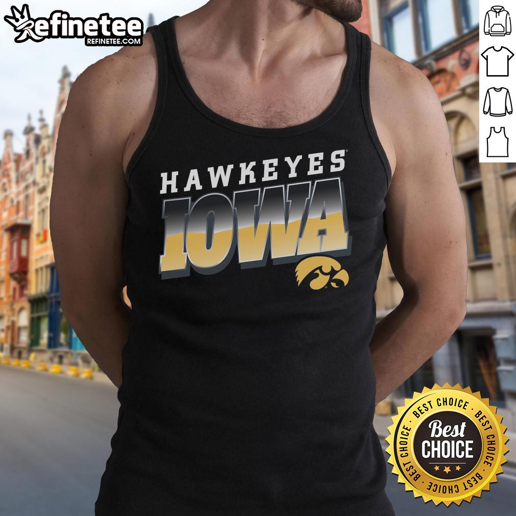 premium-iowa-hawkeyes-polished-tank-top Premium Iowa Hawkeyes polished tank top featuring team colors and logo, perfect for game day and casual wear.
