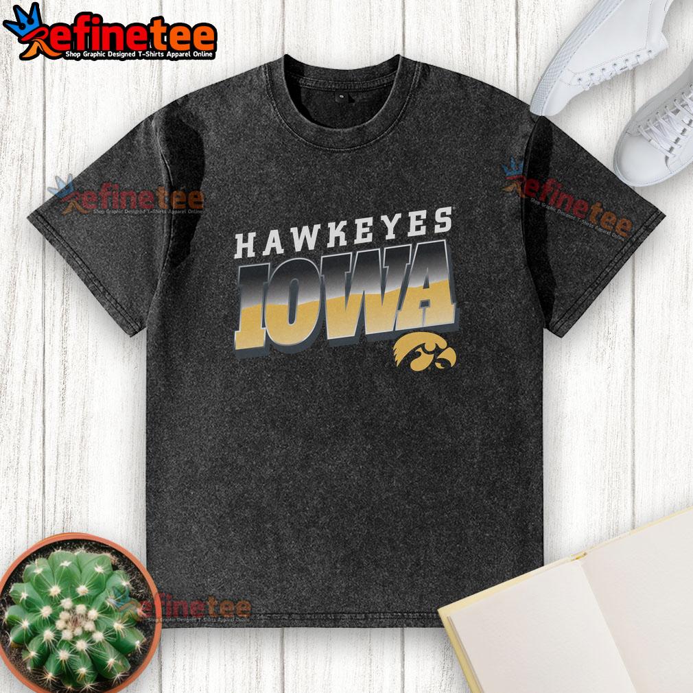 premium-iowa-hawkeyes-polished-washed-t-shirt Premium Iowa Hawkeyes Polished Washed T-Shirt featuring team colors and logo, perfect for game day and casual wear.