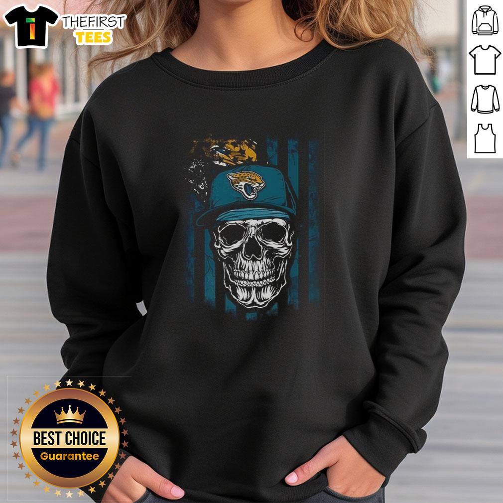 premium-jacksonville-jaguars-nfl-skull-american-flag-football-lover-sweatshirt Premium Jacksonville Jaguars NFL sweatshirt featuring a skull and American flag design for football lovers.
