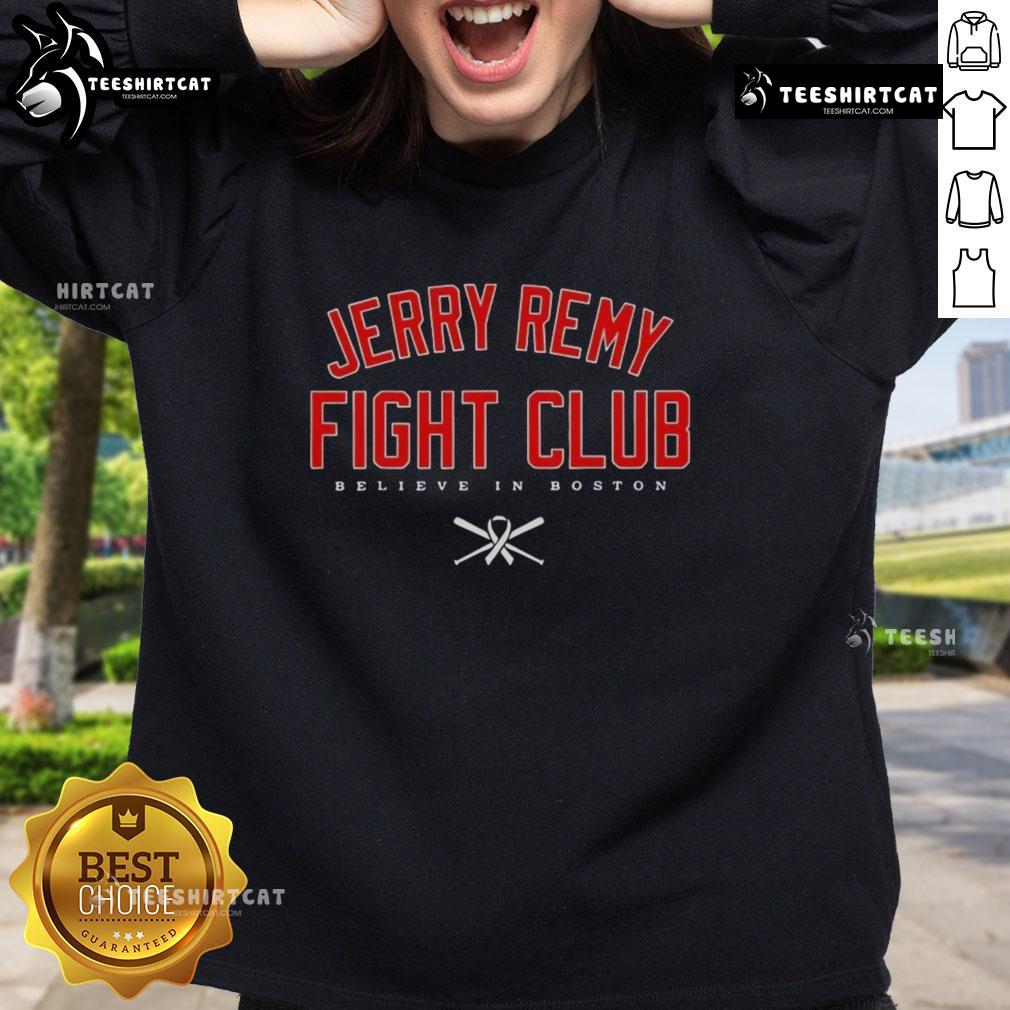 Premium Jerry Remy Fight Club Believe In Boston Red Sox Sweatshirt Premium Jerry Remy Fight Club Believe In Boston Red Sox sweatshirt in navy blue, perfect for baseball fans and cozy wear.