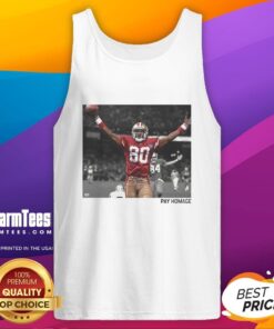 Premium Jerry Rice San Francisco 49ers NFL Pay Homage tank top featuring iconic design and vibrant team colors.