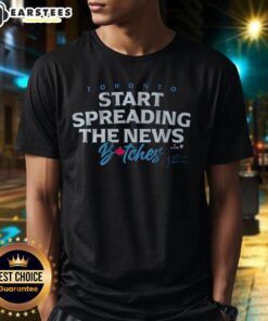 Premium John Schneider 'Start Spreading The News Bitches' T-Shirt featuring bold text and a stylish design for fans.