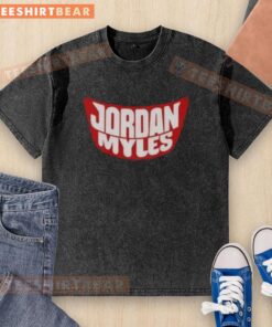 Premium Jordan Myles Washed T-Shirt in soft cotton fabric, featuring a relaxed fit and trendy design for casual wear.