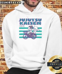 Premium Jujutsu Kaisen Satoru Gojo and Suguru Geto anime hoodie showcasing vibrant designs and quality fabric.