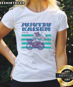 Premium Jujutsu Kaisen tee featuring Satoru Gojo and Suguru Geto, perfect for anime fans and collectors.