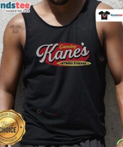 Premium Kanes Gaming Atwood Steams logo tank top featuring a stylish design for gamers and enthusiasts.
