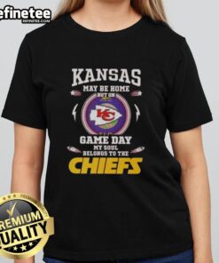 Premium Kansas City Chiefs ladies tee, perfect for game day, showcasing team spirit and style in vibrant colors.