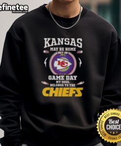 Premium Kansas sweatshirt showcasing love for Kansas City Chiefs on game day, perfect for fans supporting their team.