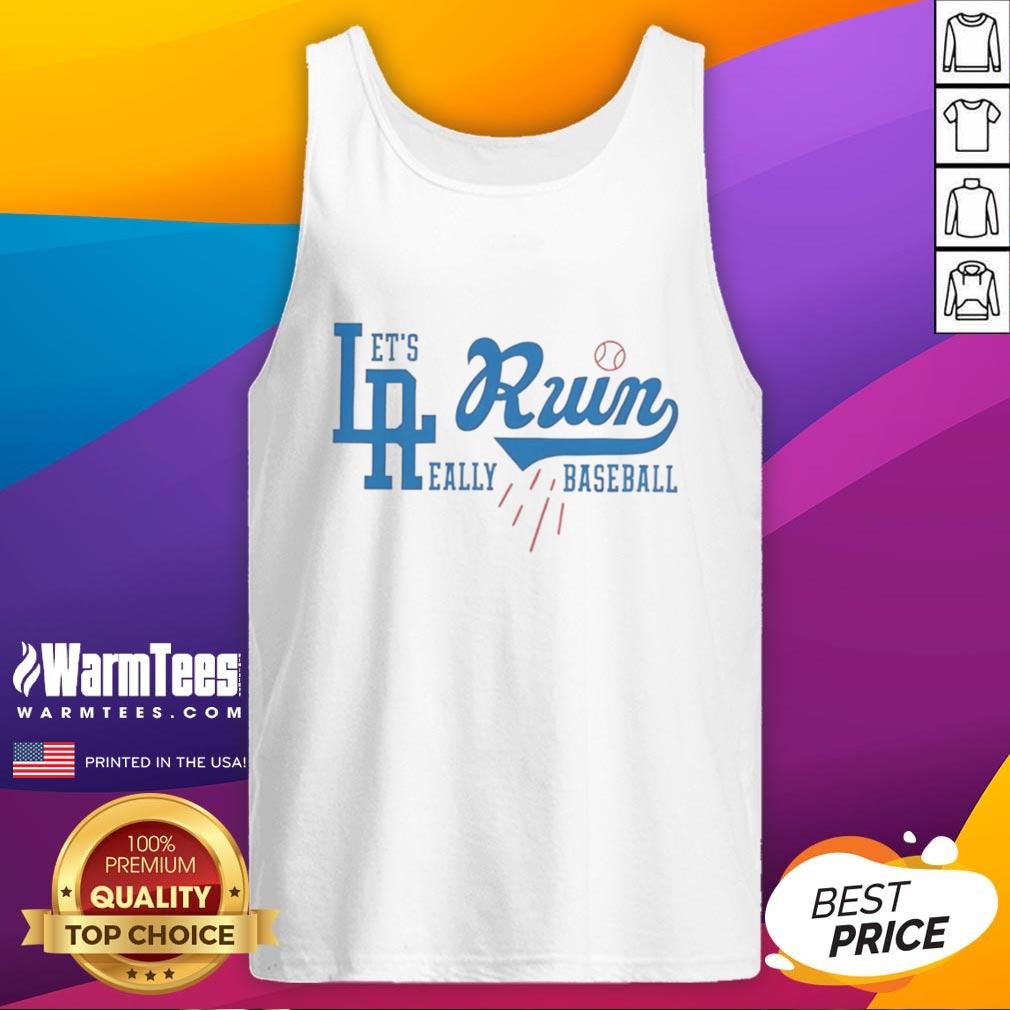 premium-la-run-lets-run-really-baseball-dodgers-tank-top Premium LA Run Dodgers tank top featuring a stylish design, perfect for baseball fans and summer workouts.