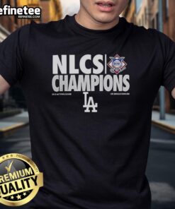 Premium Los Angeles Dodgers NLCS Champions 2025 T-shirt for baseball lovers, featuring team logo and stylish design.