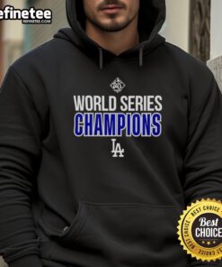 Alt Text: Premium Los Angeles Dodgers World Series Champions 2025 hoodie showcasing team colors and logo for fans.