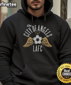 Premium Los Angeles Football Club hoodie featuring 'The City of Angels' design, perfect for fans and stylish wear.