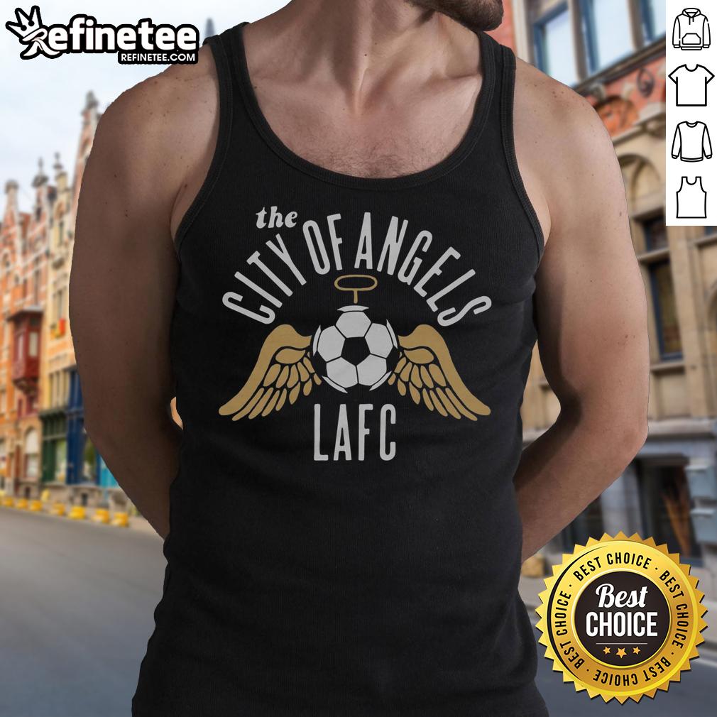 premium-los-angeles-football-club-the-city-of-angels-tank-top Premium Los Angeles Football Club tank top featuring 'City of Angels' design, perfect for fans and casual wear.