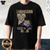 Premium Louisiana Saints Saturdays On LSU Sundays map t-shirt featuring vibrant graphics and comfortable fit for fans.