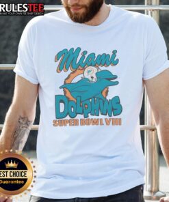 Premium Miami Dolphins Super Bowl T-Shirt featuring vibrant team colors and graphics, perfect for fans celebrating the big game.