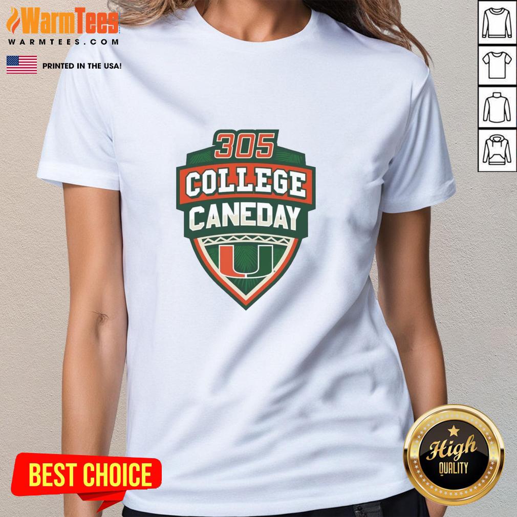 premium-miami-hurricanes-football-305-college-caneday-ladies-tee Premium Miami Hurricanes Football 305 College Caneday Ladies Tee featuring vibrant team colors and stylish design.