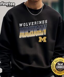 Premium Michigan Wolverines polished sweatshirt featuring logo, stylish design, perfect for fans and casual wear.