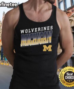 Premium Michigan Wolverines polished tank top for fans, featuring vibrant team colors and a comfortable fit.