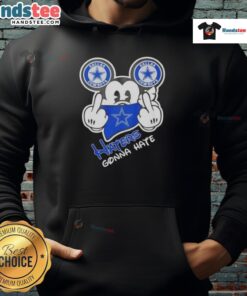 Alt Text: Premium Mickey X Dallas Cowboys Haters Gonna Hate Hoodie featuring a stylish design for sports fans and casual wear.