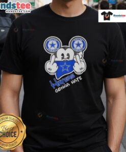 Alt Text: Premium Mickey X Dallas Cowboys Haters Gonna Hate T-Shirt featuring vibrant graphics and a stylish design for fans.
