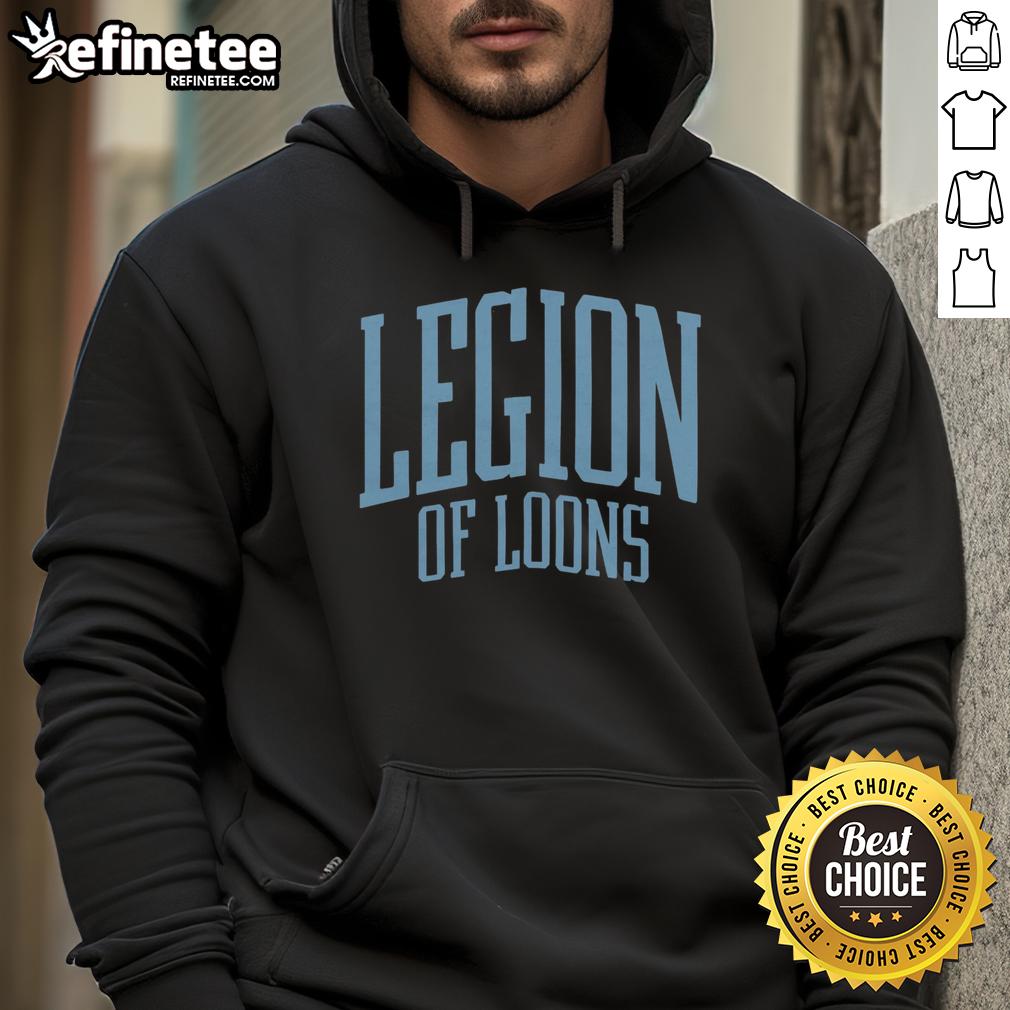 premium-minnesota-united-legion-of-loons-hoodie Premium Minnesota United Legion of Loons hoodie in black, featuring the team's logo and a comfortable fit for fans.