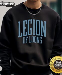 Premium Minnesota United Legion of Loons sweatshirt featuring vibrant team colors and logo, perfect for fans.