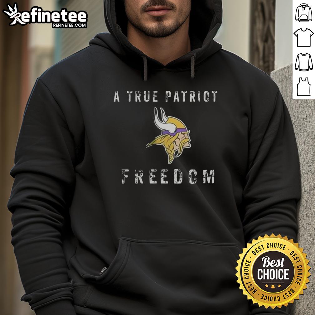 premium-minnesota-vikings-football-a-true-patriot-freedom-hoodie Alt Text: Premium Minnesota Vikings Football hoodie featuring a patriotic design, perfect for true fans and freedom lovers.