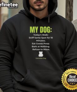 Premium My Dog Schedule Hoodie in cozy fabric, perfect for dog lovers looking for stylish pet-themed apparel.