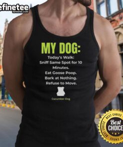 Premium My Dog Schedule Tank Top featuring a playful dog graphic, perfect for dog lovers and casual wear enthusiasts.