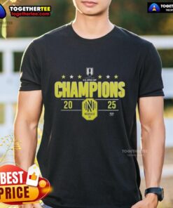 Premium Nashville Soccer Champions Open Cup 2025 T-Shirt featuring vibrant design and team logo, perfect for fans.