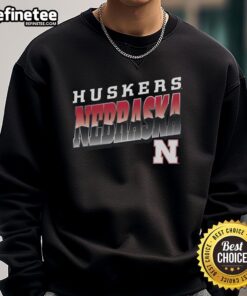Premium Nebraska Cornhuskers polished sweatshirt in red, showcasing team logo and stylish design for fans.