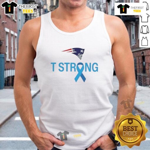 Premium New England Patriots Flying Elvis T-Strong Tank Top in navy blue, perfect for game day or casual wear.