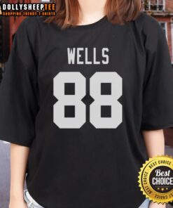 Premium New York Giants Juice Wells 88 ladies tee featuring team colors and stylish design for female fans.
