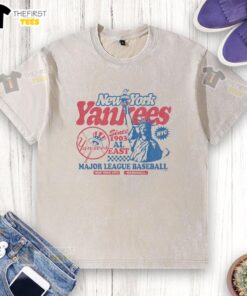 Premium New York Yankees Regional Washed T-Shirt featuring vintage design, perfect for baseball fans and casual wear.