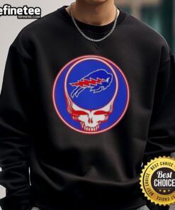 Premium NFL Buffalo Bills Grateful Dead Stealie sweatshirt featuring iconic design for fans and collectors.