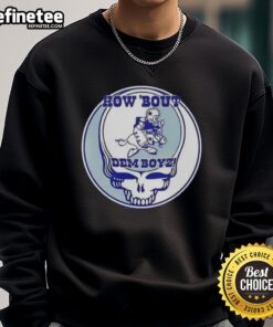 Premium NFL Dallas Cowboys Grateful Dead Stealie Sweatshirt featuring iconic Stealie logo and team colors.