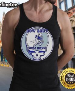 Premium NFL Dallas Cowboys Grateful Dead Stealie tank top featuring a vibrant graphic design, perfect for fans.