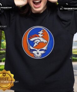 Premium NFL Denver Broncos Grateful Dead Stealie Sweatshirt featuring iconic logo and vibrant colors for fans.