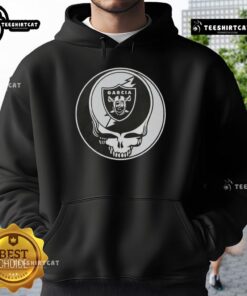 Premium NFL Oakland Raiders Grateful Dead Stealie hoodie featuring vibrant graphics and a cozy design for fans.