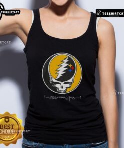 Premium NFL Pittsburgh Steelers Grateful Dead Stealie tank top featuring vibrant graphics and a comfortable fit.