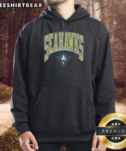 Premium North Carolina at Wilmington Walk Tall Hoodie in navy blue, showcasing a stylish design for local pride.