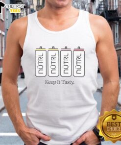 Premium NUTRL Keep It Tasty Tank Top in vibrant colors, perfect for summer outings and casual wear.