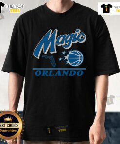 Alt Text: Premium Orlando Magic Fly By Vintage T-Shirt featuring retro design and vibrant team colors for fans and collectors.