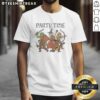 Premium Party Time Adventurers Wizard T-Shirt featuring a vibrant wizard graphic, perfect for fantasy fans and partygoers.