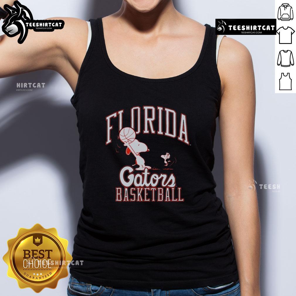 Premium Peanuts Snoopy X Florida Gators Basketball Tank Top Alt Text: Premium Peanuts Snoopy X Florida Gators basketball tank top featuring a vibrant design perfect for fans.