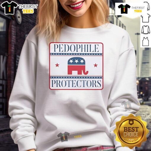 Premium Pedophile Pedoprotectors sweatshirt featuring bold graphics and comfortable fabric, perfect for casual wear.