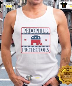 Premium Pedophile Pedoprotectors tank top showcasing bold design and comfortable fit, ideal for casual wear.